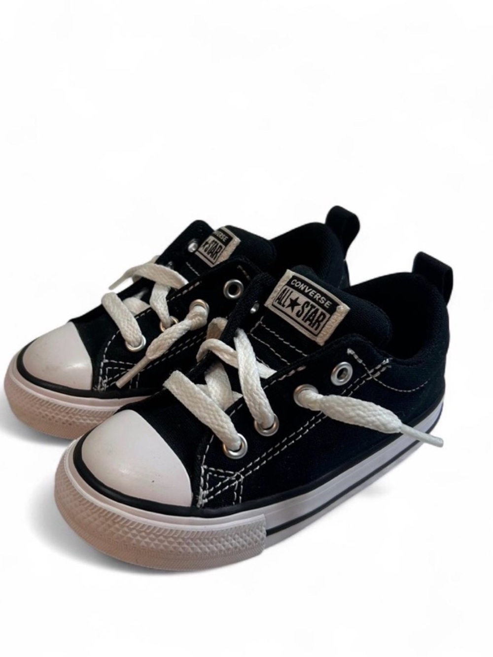 Converse Kids Low Top Sneakers - Black & White